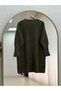 Lorin Long Knitwear Tunic with Gold Buttons on the Sleeves-Kr6015 Khaki - 6