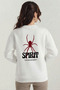 Unisex Spirit Printed Crew Neck Sweatshirt