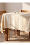 Snowflake Embroidered Jacquard Tablecloth 140X240 cm for Style Enthusiasts from Uzg Store