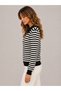 Women's Striped Knitwear Sweater 27K12318-99 - 2