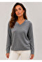 Women's V-Neck Button Detailed Knitwear Sweater 27K12315-06