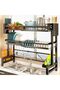 2-Tier Over Sink Dish Drying Rack – Adjustable & Detachable Kitchen Drainer Space-Saving Design for Efficient Drying Perfect for Kitchen Counter Organization - 2