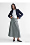 Beli Zippered Houndstooth Patterned Flared Skirt