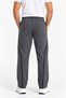 Men's Ribbed Baggy Sports Sweatpants with 2 Straps, Comfortable Fit, Wide Legs, Black, Smoked Grey, Navy Blue - 6