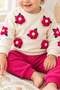 3D Floral Appliqué Baby Girl Sweatshirt and Sweatpants 2-Piece Seasonal Set 6-9-12-18 Months - 4
