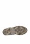 Women's Beige Khaki Leather Lace-Up Boots Thick Sole Daily City and Winter Boots - 8