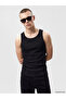 U-Neck Ribbed Combed Cotton Men's Undershirt