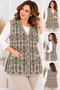 V-Neck Floral Detail Mother's Vest - 3