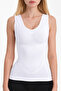 Bargemon Model Abdominal and Belly Tightening Women's Undershirt White Color - 3