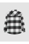 I Checked Out from Freezen Store Checkered Embroidered Boys' Shirt - 2