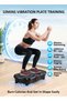 Vibration Plate Exercise Machine Mini Full Body Vibration Platform Trainers for Home Use with - 2