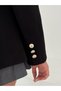 Classic Cut Lined Pocketed Cashmere Blazer Jacket - 6