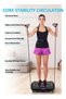 Vibration Plate Exercise Machine Mini Full Body Vibration Platform Trainers for Home Use with - 3