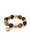 Matryoshka Figured Colorful Beaded Wooden Detailed Ethnic Design Bracelet - 2