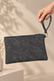 Faux Leather Hand Bag, Stylish Wrist Strap Zippered Portfolio Multi-Purpose Cosmetic Wallet and Hand Wrist Bag - 4