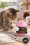 10 Pieces of Mama Award-Winning Hacıyatmaz Cat Toy – Cute Cat Design with Food Outlet, Plastic Easy-To-Clean Cat Toy