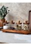 Grove 4-Piece Acacia Lid Vacuum Borosilicate Glass Spice Jar / Jar 300ml - 4