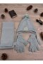 4-8 Years Old Boy's Scarf, Beanie, Gloves 3-Piece Set - 2