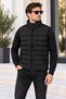 High Collar Zippered Quilted Inflatable Vest - 4