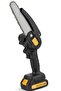 Electric Chain Saw DX2594, 500W, 21V, 3C 1300 Lithium Battery 24000 R/Min Speed, 5-8 cm Shear Range, 2-3 Hours Charging, Cordless Power Tool, Carrying Case Included
