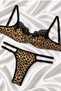 Leopard Patterned Lace Lingerie Set - 3
