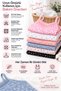 Women's Rope Strap Lace Athlete Undershirt 6 Pack 95% Cotton Lycra Patterned Assorti Underwear M-L-Xl-2Xl - 7