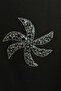 Flower Stone Embroidered Sweatshirt on the Front - 4