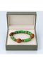 Nature's Breeze Green Beaded Ethnic Design Bracelet with Wooden Detail - 3