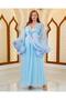 Special Design Elegant Butterfly Detailed 2-Piece Long Dressing Gown and Nightgown Set (Boxed) - 2