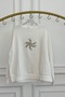 Flower Stone Embroidered Sweatshirt on the Front - 3