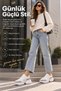 Women's Thick Sole Casual Sports Shoes Modern Lace-Up Casual Sneaker - 8