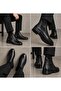 100% Genuine Leather Men's Casual Winter Non-Slip Sole Comfortable Zippered & Elastic Classic Boots 40-44 - 3