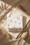 Mia Bunny 100% Cotton Ribbed Baby Girl Set - Pink Rabbit Patterned Long Sleeve Bodysuit and Leggings Set - 6