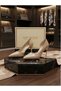 Women's Heeled Shoes Black Stiletto Comfortable Patent Leather for Daily and Special Occasions - 4