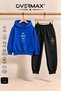 Oh Happy Day Printed Hooded Sweatshirt Tracksuit Set - Ages 3-12