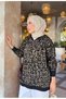 Oversize Premium Quality Leopard Pattern Knitwear Hijab Hooded Sweater - 3