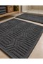 2-Piece Bathroom Mat Set Anthracite Soft Machine Washable 50X70 and 70X100 - 4