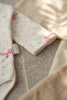 Pink Bow Patterned Double Ribbed 100% Cotton Baby Girl Set 3-6-9 Months - 6