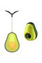 10 Pieces Avocado-Shaped Cat Toy – Catnip and Food Container, Rotating Mechanism, Cat Grass Ball, Spring-Loaded Leaf Stick, Non-Toxic Plastic Cat Toy - 3