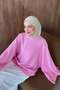 Golden Wide Sleeve Sweater Pink - 4