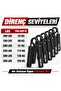 6-Piece Hand Spring Set 45-159 kg Adjustable Grip Strengthener Metal Hand Black - 2