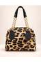 Savanna Bag Leopard Patterned Bag with Chain Detail - 4