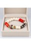 Ethnic Beaded Bracelet – Colorful Daily Accessory with Red, White, and Black Patterns - 3