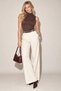 High Collar Sleeveless Lycra Blouse