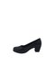 710 Women's Black Shimmering Stylish Thick Heeled Shoes - 3