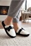 Black Bowknot Plush House Slippers / Soft Sole Comfortable Indoor Slippers - 2