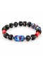 Ethnic Patterned Bead Bracelet – Stylish Accessory with Black Detail and Colorful Glass Beads - 2