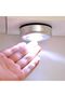 أضواء LED دائرية صغيرة تعمل باللمس - مجموعة من 6 أضواء لاسلكية تعمل بالبطارية، إضاءة ليلية لاصقة - 5
