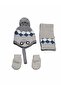Kitti 0-12 Months Baby Boy & Child Fleece Scarf, Beanie, Gloves 3-Piece Set - 3