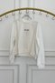 Crew Neck Sweatshirt with Embroidered Text on the Front - 3